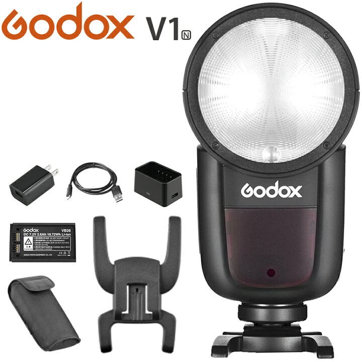 楽天市場】日本公認代理店品 Godox V1-N フラッシュストロボ 76Ws 2.4G 