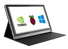 15.6inch 折り畳みケース付きタッチモニター, 1920×1080 Full HD, IPS, HDMI/Type-C