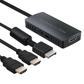 CAMWAY PS to HDMI変換コンバーター アダプター PS1/2/3に適用 PS1/PS2用HDリンクケーブル プラグ＆プレイ1080P / 720Pに対応 PS1 TO