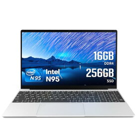 SERYUBノートパソコン 15.6型 インテル N95高速CPU NvMe対応高速SSD/4コア/1.7GHz~3.4GHz/16GメモリーDDR4/1920x1080/大容量バッテリ