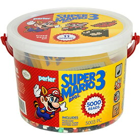★勝ったら倍★31日限定★ Perler beads パーラービーズ スーパーマリオ Super Mario Craft Bead Bucket Activity Kit, 5003 pcs