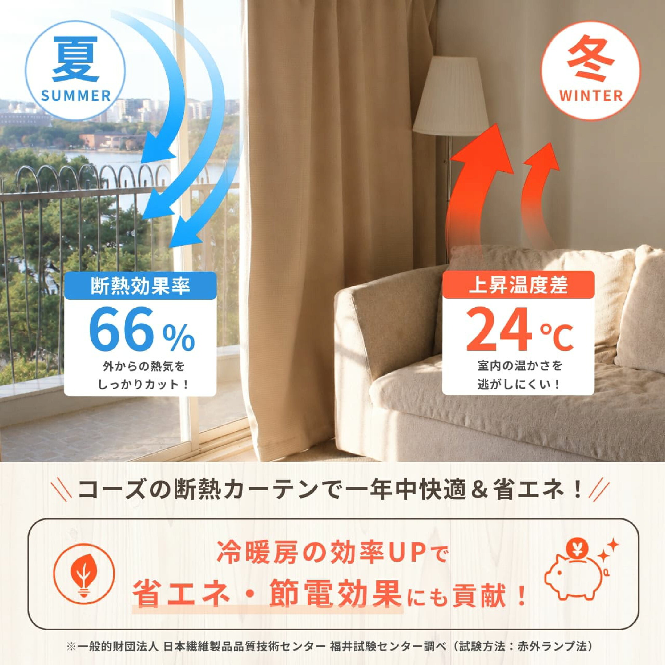室温を快適に保つ保温・断冷・断熱効果も有ります