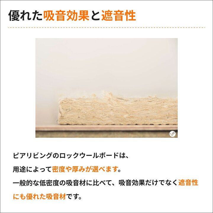 楽天市場】吸音材 ロックウールボード 密度80kg/m3 150kg/m3 厚さ25mm 