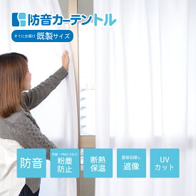防音レースカーテン トル既製サイズ 幅100cm 断熱 防音 防音カーテン 遮音カーテン UVカット 遮像 省エネ 節電効果 遮音 PM2.5 花粉 最強配送