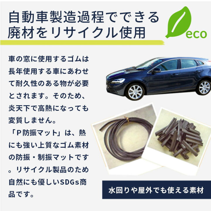 楽天市場】防音マット 防音シート P防振マット 厚さ5-10mm ジョイント 