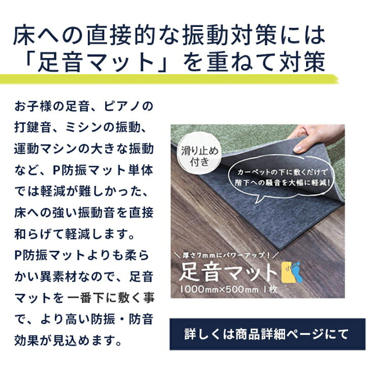 楽天市場】防音マット 防音シート P防振マット 厚さ5-10mm 厚め ラグ 