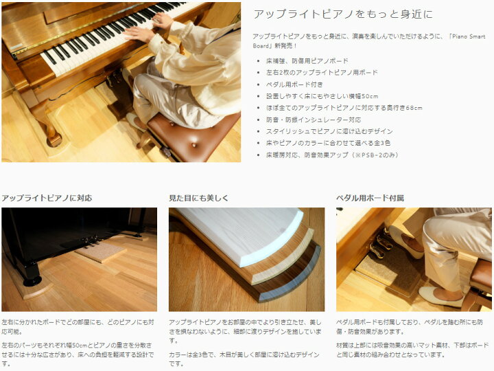 楽天市場】【防音・断熱タイプ】アップライトピアノ用 3点式フラット 