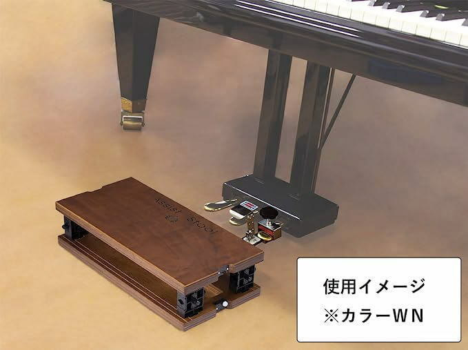 もらって嬉しい出産祝い吉澤 ヨシザワ PEACOCK ピアノ演奏補助用品 アシストペダル３点セット(ブラック) ピアノ・キーボード 