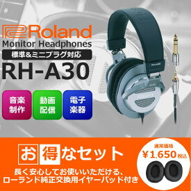 【スーパーセール☆】【数量限定】【交換用イヤーパッドセット】Roland ローランド Stereo Monitor Headphones モニターヘッドホン RH-A30【ヘッドホンお得に買うならピアノプラザ】【電子ピアノ/キーボード/シンセサイザー/電子ドラム/エアロフォン/DJ機器】