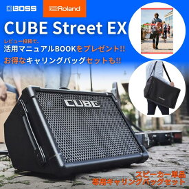 【レビュー投稿で活用マニュアルプレゼント】Roland ローランド BOSS ボス CUBE Street EX ステレオ スピーカー ポータブル アンプ 軽量 電池駆動 屋外ライブ対応 スマホ/iPhone対応 ギター/ボーカル CUBE-STEX【単品】【専用持ち運びキャリングバッグセットCBCS2】