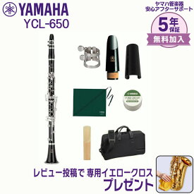 【最大3,900円クーポン★最強感謝祭】【5年保証】【新品】YAMAHA ヤマハ管楽器 YCL-650 クラリネット プロフェッショナルモデル B♭【レビュー投稿でお手入れ用クロスプレゼント】