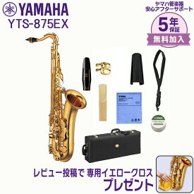 【最大3万円OFF★1日〜3日先着】【5年保証】【新品】YAMAHA ヤマハ管楽器 YTS-875EX カスタムテナーサックス B♭【レビュー投稿でお手入れ用クロスプレゼント】