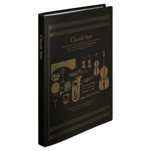 クラシックライン クリアブック 16ポケット piano line ピアノ発表会 音楽発表会 演奏会 ピアノ教室 音楽教室 記念品 ギフト プレゼント ピアノ雑貨 音楽雑貨 ピアノグッズ ピアノ柄 かわいい