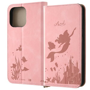 ☆☆ iPhone15 / 15 Pro / 15 Plus / 15 Pro Max ケース ディズニー 耐衝撃 手帳型レザーケース Raffine トイ・ストーリー くまのプーさん アリエル スティッチ