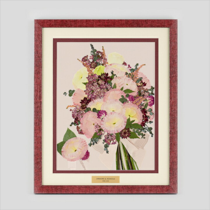 楽天市場 押し花ブーケ 立体ドライブーケ レカンフラワー 送料無料 押し花ブーケ ノーブルレッドm 結婚式 ウェディング 披露宴 ウェルカムスペース ブライダル パーティー 二次会 ブーケ 押し花 Piary ピアリー 楽天市場店