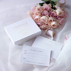 【ゲストカード】PIARYゲストカード【ゴールドスパークル】(結婚式 ゲストブック 芳名帳 ウェディング 披露宴 ウェルカムスペース ブライダル パーティー 二次会 結婚式受付)