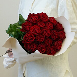 【産地直送】バラ花束 レッド 18本プレゼント 花 花束 ギフト 母の日ギフト 母の日プレゼント ははの日 オシャレ 実用 誕プレ 母の日 送料無料 バラ