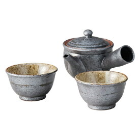 信楽焼 Sumi-iro ふたり茶器(ギフト お祝い 内祝い キッチン用品 新生活テーブルウェア おうちテーブルウェア)