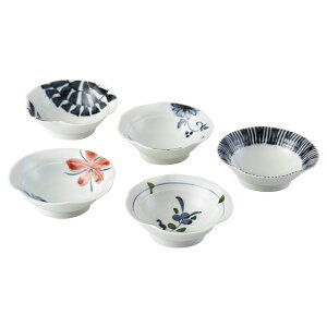 波佐見焼 古染絵変り なぶり小付揃(ギフト お祝い 内祝い プレゼント 結婚祝い 結婚内祝い 出産祝い 新築祝い 快気祝い 引越祝い 和食器 お皿 プレート キッチン雑貨 人気 話題 おすすめ)