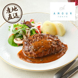 産地直送グルメ│AMOUR 後藤祐輔シェフ監修 黒トリュフデミソースハンバーグ（5個）(秋ギフト グルメ 洋食 食品 贈り物 お祝い 内祝い 結婚祝い 手土産 お返し お礼 引越祝い 挨拶 詰め合わせ 話題 人気 おすすめ)