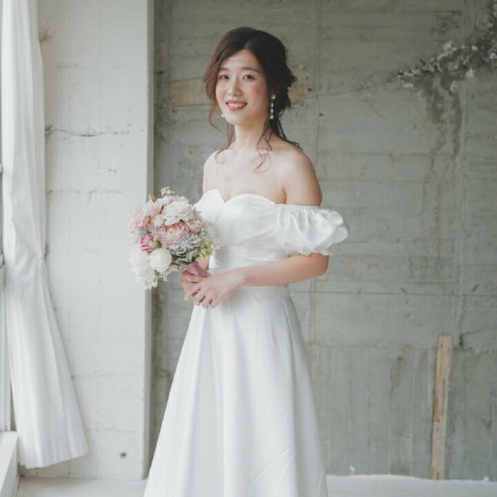 楽天市場】【送料無料】パフスリーブオフショルダードレス※返品可能  