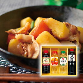 キッコーマン＆調味料バラエティセットB(醤油 みりん 料理酒 調味料 ギフト プレゼント 贈り物 お祝い 内祝い 結婚祝い 結婚内祝い 出産内祝い お返し お礼 快気祝い 退職祝い 引越祝い 挨拶 人気 おすすめ)