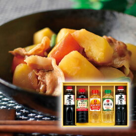キッコーマン＆調味料バラエティセットC(醤油 みりん 料理酒 調味料 ギフト プレゼント 贈り物 お祝い 内祝い 結婚祝い 結婚内祝い 出産内祝い お返し お礼 快気祝い 退職祝い 引越祝い 挨拶 人気 おすすめ)