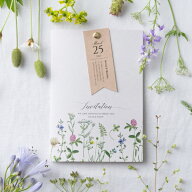 招待状 Herbal flora -ハーバルフローラ- 招待状【10冊入り】(結婚式 ペーパーアイテム 手作りキット テ…