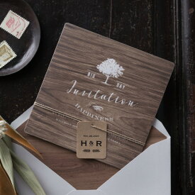 楽天市場 木目 招待状の通販