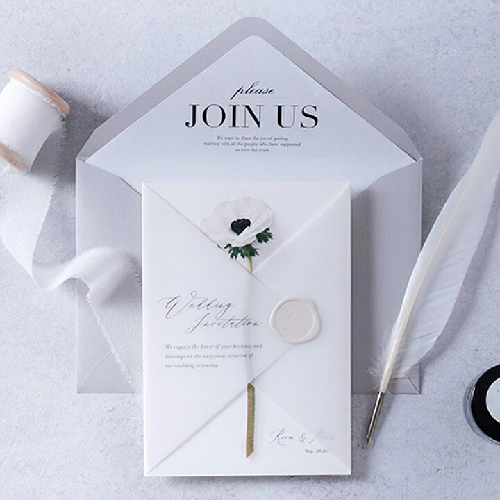 楽天市場 招待状 Charme De Fleur シャルムドフルール アネモネ 招待状 10冊入り 結婚式 ペーパーアイテム 手作りキット テンプレート ウェディング ブライダル パーティー 二次会 Piary ピアリー 楽天市場店