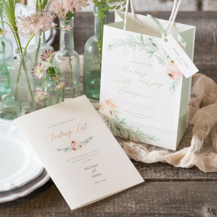 楽天市場 席次表 Libre Vert Fleur リーブル ヴェールフルール 席次表 10冊入り 結婚式 ペーパーアイテム 手作りキット テンプレート ウェディング ブライダル パーティー 二次会 ヒキタクバッグ 便利 席順表 Piary ピアリー 楽天市場店