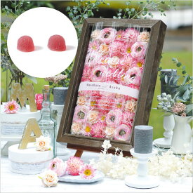 プチギフト/ウェルカムボード【送料無料】ウェルカムフルール（フルーツゼリー）40個セット(プチギフト 退職 お菓子 お礼 お返し 歓送迎会 異動 転職 産休 結婚式 二次会 ウェディング 披露宴 P★パーティ ノベルティ 景品 粗品 大量 個包装 ありがとう★退職)