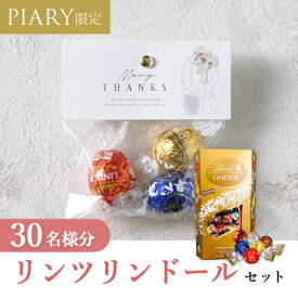 30日限定ポイント最大10倍★プチギフト【送料無料】プチギフト ラッピングキット リンツセット ニュアンセススクエア（アモール） 30名様分(手作り DIY 結婚式 二次会 ウェディング 披露宴 感謝 退職 ノベルティ 挨拶 チョコレート コストコ costco かわいい