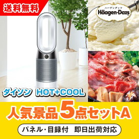 【あす楽対応可】ダイソン hot+cool人気景品5点セットA（二次会 景品 コンペ 新年会 忘年会 結婚式二次会 ゴルフ イベント 参加賞 抽選会 ビンゴ 景品 景品セット 賞品）