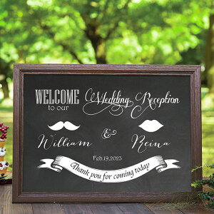 ブラックボードスタイルウェルカムボード Design.11結婚式 披露宴 ウェディング ウエルカムスペース おしゃれ 黒板 ブラックボード チョークボード
