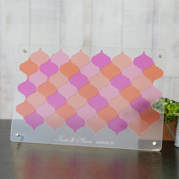 楽天市場 送料無料 モロッカンタイルウェルカムボード ブロッサム結婚式 ギフト お祝い 披露宴 ウェディング ウェルカムスペース ステンドグラス メッセージ ラスティック クラシック Piary ピアリー 楽天市場店