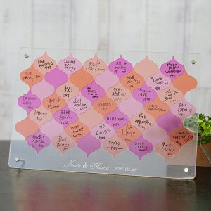 モロッカンタイルウェルカムボード ブロッサム結婚式 ギフト お祝い 披露宴 ウェディング ウェルカムスペース ステンドグラス メッセージ ラスティック&クラシック