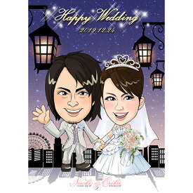 楽天市場 結婚式 ディズニー 似顔絵 ウェルカムボードの通販
