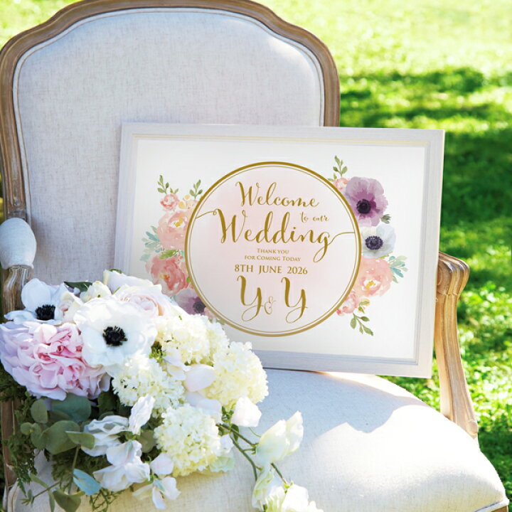 楽天市場 グラフィック ウェルカムボード フローラル ホワイト 結婚式 ギフト お祝い 披露宴 ウェディング ウエルカムスペース 花 春 パステル ナチュラル カジュアル Piary ピアリー 楽天市場店