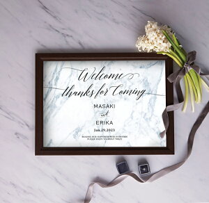 グラフィック ウェルカムボード(マーブル スモーキーゴールド)結婚式 ギフト お祝い 披露宴 ウェディング ウェルカムスペース 大理石 透明感 ゴージャス&エレガント