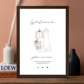 グラフィック ウェルカムボード(ニュアンセスアート クランクイン)結婚式 ギフト お祝い 披露宴 ウェディング ウェルカムスペース