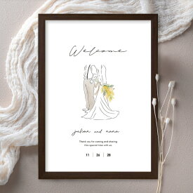 グラフィック ウェルカムボード(ニュアンセスアート アス)結婚式 ギフト お祝い 披露宴 ウェディング ウェルカムスペース