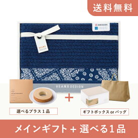 【送料無料】お返し・内祝いギフトセット（品物ギフト BEAMS DESIGN バスタオルA（ネイビー））（内祝い お祝い2024お返し ギフトセット）