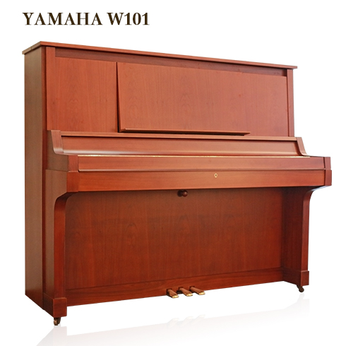 ピアノ最盛期の時間と良質な素材で仕上げたYAMAHAの木目ピアノ 安心の 品質保証 3年 W101 椅子 YAMAHA お金を節約 インシュレーター付き 卸売り