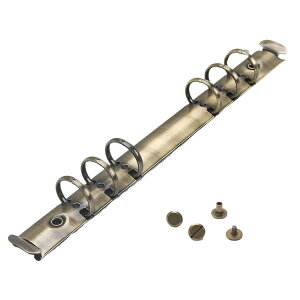 �S�[���h 20mm �o�C���_�[ 6�� ���x�b�g�^�C�v 5�{�Z�b�g �����O�a15mm ���� �o�C���_�[ ��t�p�r�X�t�� �����p�����O �J�� A5 5�� A7 M5�Ή� �m�[�g �~�j ���e�R �V�X�e���蒠 �V���o�[ �u����