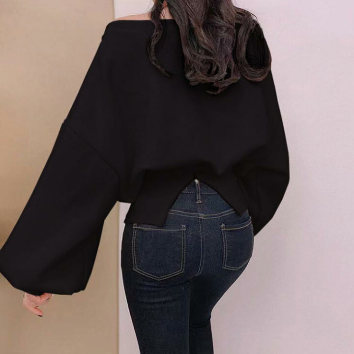 楽天市場】 オフショルダー レディース トップス オーバーサイズ 