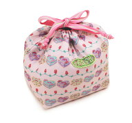 【fafa/フェフェ　ランチポーチ】NELLE (Lunch Pouch)/ピンクケーキ/内側アルミシートで保温・保冷が可能