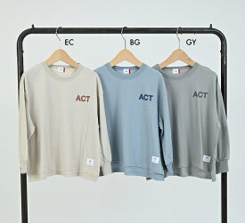 【セール　フォブ FOV】ACT ビッグ L/S Tシャツ (S/90-100)【620401】