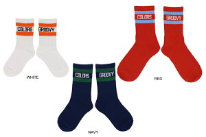 �y�O���[���B�[�J���[�Y GROOVY COLORS�zGROOVY LINE SOX (M-L/19-24cm)�y4732001�z