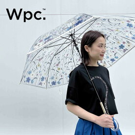 [Wpc.]刺繍風アンブレラ 雨傘 傘 ビニール傘 レディース ゆったり おすすめ 標準 安心 サイズ 柄 プリント 花柄 高級感 おしゃれ 長く使える グラスファイバー ジャンプ式 可愛い 通勤 ビジネス オフィス おでかけ PICCIN ピッチン